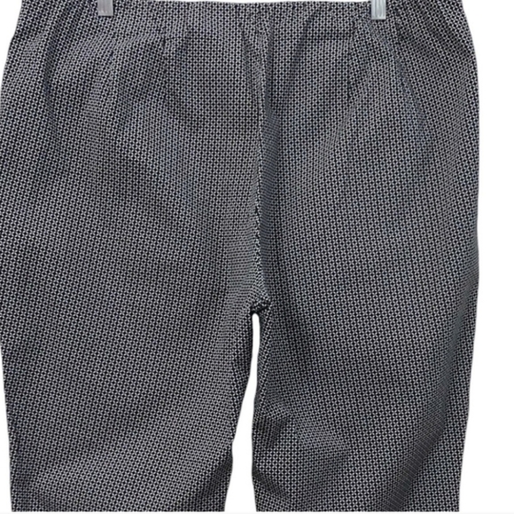 J. Jill Houndstooth Abstract Preppy Slim Ankle Pants 6 Petite - Picture 3 of 5